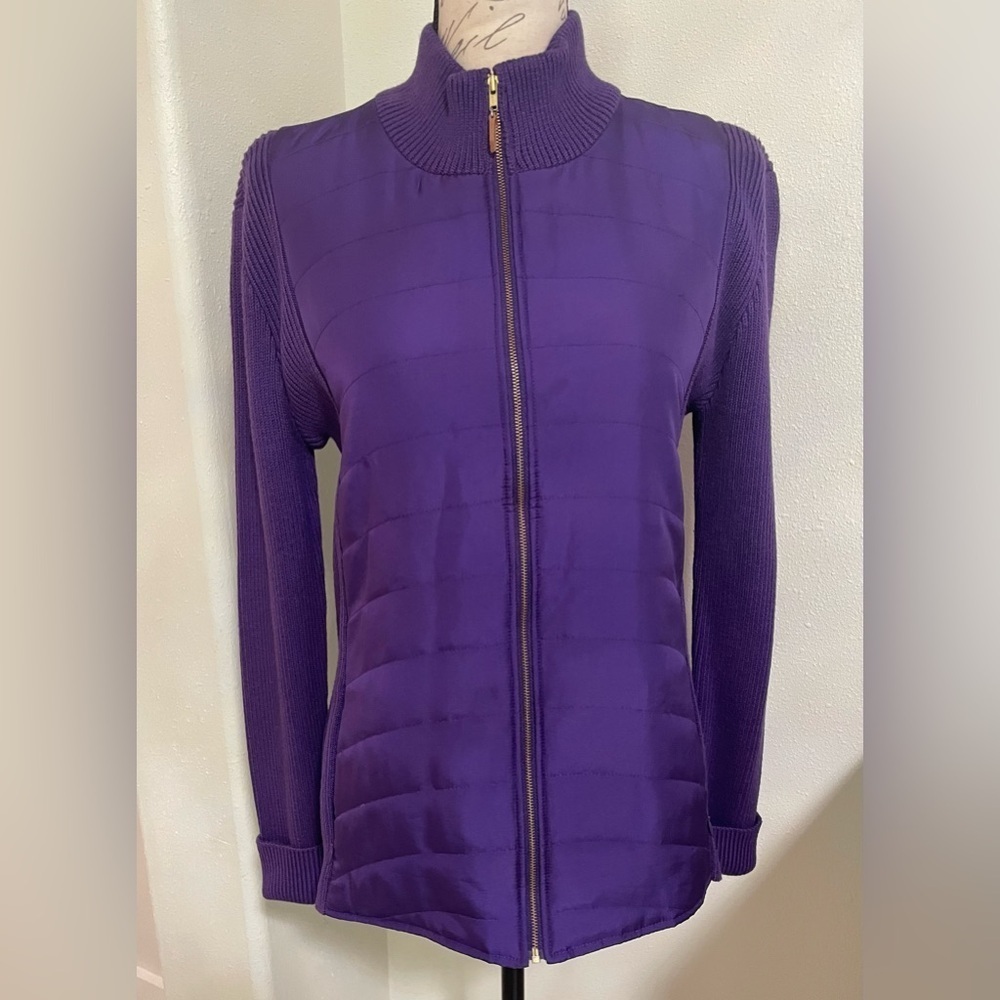 J. McLaughlin Purple Jacket EUC